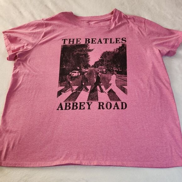 The Beatles Tops - The Beatles 2024 Abbey Road Pink Tshirt With Graphics Size 2X